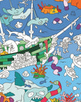 Poster A Colorier - Ocean - 100 X 70