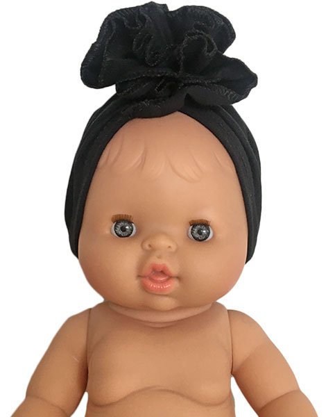 Gordis - Turban Fleur en jersey noir